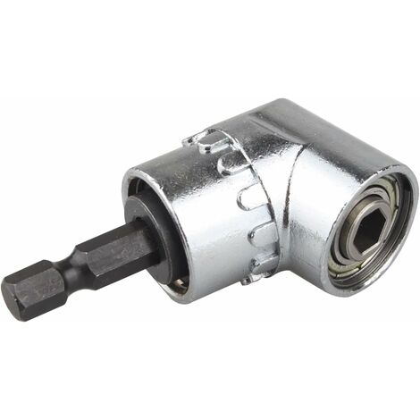 MINKUROW Bcc Winkelbohrer Winkeladapter für Elektroschrauber mit magnetischem Schnellwechsel-Bithalter 1/4 Zoll 6,35 mm Sechskant Edelstahl