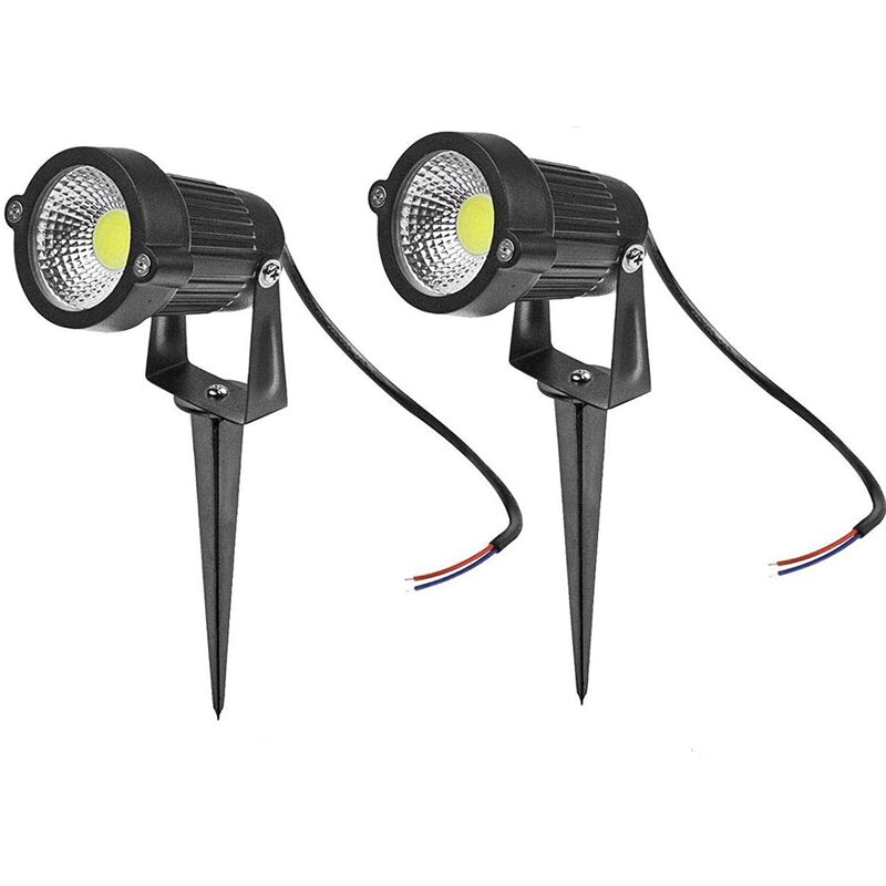 Faretto led da esterno 7W 2 pezzi bianco caldo