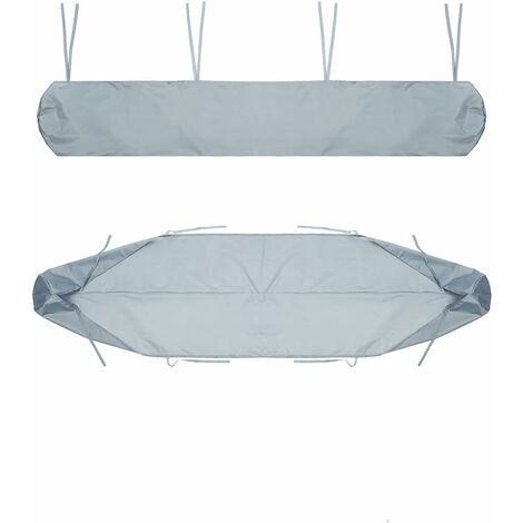 MINKUROW Bolsa De Cubierta De Toldo, 4 M Cubierta De Polvo De Toldo De Patio Cubierta De Almacenamiento De Toldo De Patio Gris Protección De Invierno Impermeable