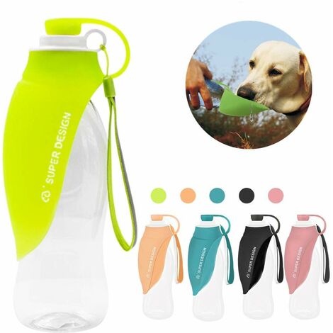 MINKUROW Borraccia Per Cani Borraccia Per Cani Portatile In Silicone In Movimento All'aperto(Verde)