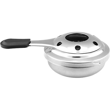 MINKUROW Bruciatore Per Fonduta In Acciaio Inox Bruciatore Per Impasto Mini Fonduta Di Formaggio Al Cioccolato Bruciatore Ad Alcool Per Pentola Asciutta Cucina Buffet 45x155x95mm