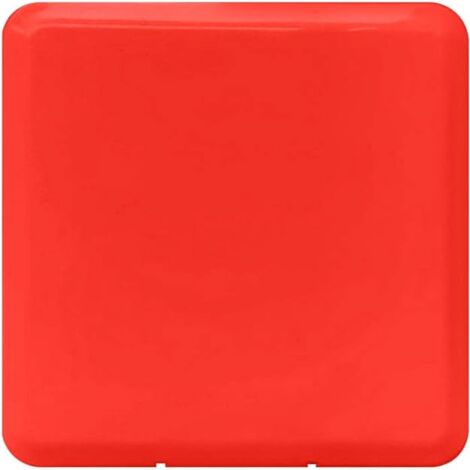 MINKUROW Caja De Almacenamiento De Máscara De Polvo Impermeable Caja Organizadora De Cubierta Facial Desechable (Rojo)