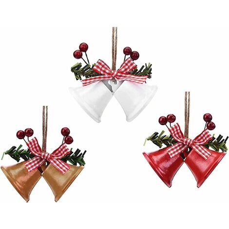 MINKUROW Campana Dell'albero Di Natale Ciondolo Per Porte E Finestre Campane Per Feste Ornamenti Campane Di Natale Ornamenti Campane Per Albero Di Natale Pendenti Articoli Per Le Feste Per L'albero Di
