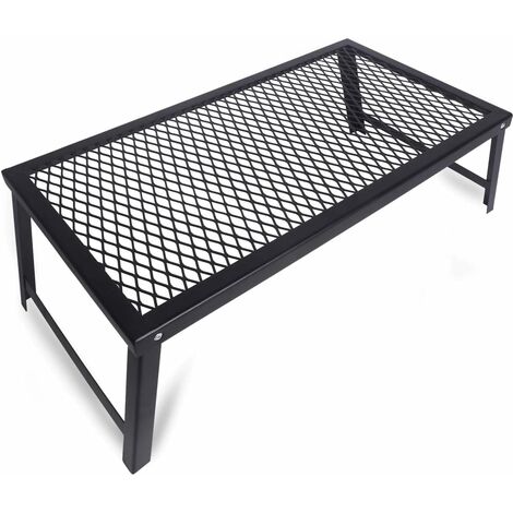 MINKUROW Camping BBQ Grill - Heavy Duty Campfire Grill Parrilla de barbacoa plegable para fogata, Viajes, Camping, Senderismo, Festival