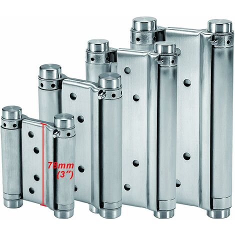 MINKUROW Cerniere A Molla (78 Mm) Cerniera Per Porta Battente A Doppia Azione In Acciaio Inox A Chiusura Automatica Per Saloon Cafe Bar Pub Bancone Porta Fino A 10 Kg
