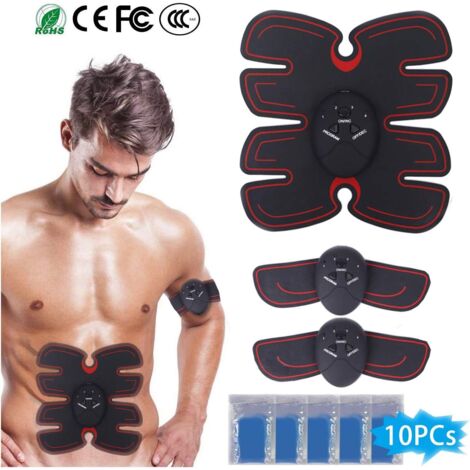 MINKUROW Cintura Tonificante Addominale, Tonificazione Muscolare Ems Addestratore Addominali Body Fitness Trainer Allenamento In Palestra E Allenamento Addominali/Braccia/Gambe Adatto Per Uomini E Don