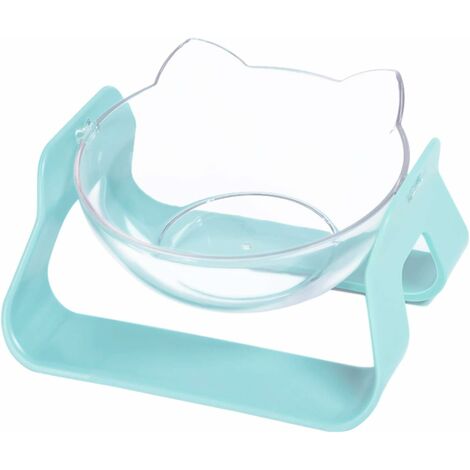 MINKUROW Ciotola Per Alimenti Rialzata Ciotola Per Alimenti Ciotola Per Gatti Supporto Rialzato Ciotola Per Gatti Ciotole Per Gatti Ciotola Per Gatti In Plastica Ciotole Per Gatti Ciotola Trasparente 
