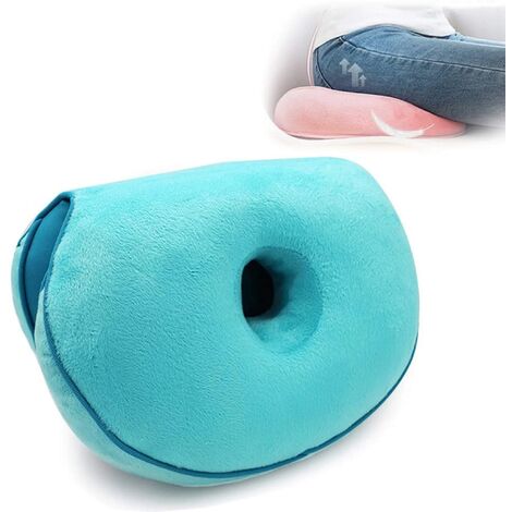 MINKUROW Cojín Para Levantar Las Caderas, Cojín Para Asiento, Cojín Para Levantar Las Caderas, Cojín Ortopédico De Espuma Viscoelástica Para Alivio Del Dolor De Cadera Y Coxis Ciático (Lago Azul)