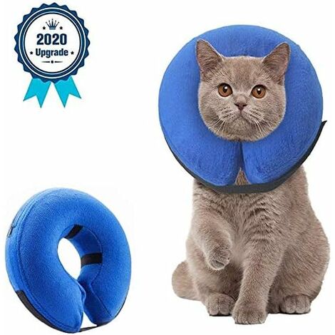 MINKUROW Collare Protettivo Per Cani Collare Per Cani Gonfiabile Collare Protettivo Collari Per Animali Comodo Collare Protettivo Regolabile Con Velcro (22 x 23 Cm)