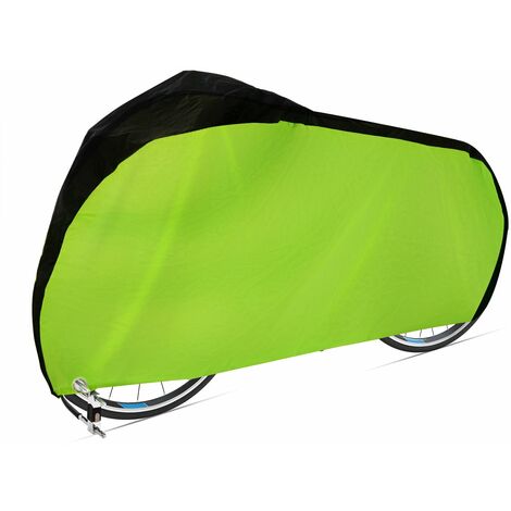 MINKUROW Copribicicletta Garage Per Bici In Tessuto Oxford Traspirante Impermeabile 420d Con Protezione Per Gli Occhi Bloccabile, Copri Bici Universale-Verde