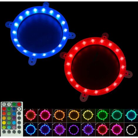 MINKUROW Cornhole Lights Anillo De Luz Led 16 Colores Control Remoto Cornhole Board Lights, Cornhole Night Light Para Family Backyard Bean Bag Toss Game, Juego De 2