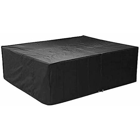 YuYo Funda Muebles Exterior, Funda Muebles de Jardin, Fundas Pare Mesa  Jardín Funda Muebles Patio Terraza Impermeable, Cubierta de Exterior 180x  120 x 74cm - Negro : : Jardín