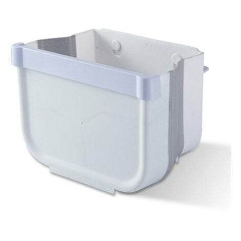  Cubo de basura colgante de cocina, cubo de basura pequeño  plegable para puerta de armario de cocina, contenedor de basura de plástico  plegable portátil para el hogar al aire libre 