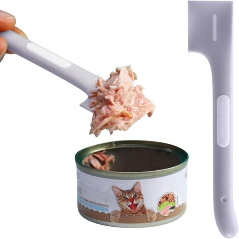 MINKUROW Cucchiaio Per Alimenti Per Animali Domestici - Cucchiaio Per Alimenti Per Animali Domestici Tpr Di Grande Capacità, Cucchiaio Per Alimenti Per Gatti Con Presa Comoda Per Cani (Verde)