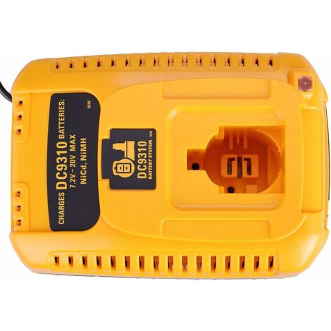 MINKUROW Dc9310 Dw9116 Per Caricabatterie Dewalt 7.2v-20v Batterie Ni-Cd & Ni-Mh Dc9096/Dc9098/Dc9099/Dw9099/De9095/Dc9091 (Tipo 1)