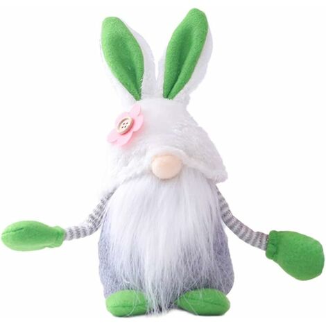 MINKUROW Decoración De Pascua, Gnomos De Pascua De Primavera, Decoración De Gnomos De Peluche, Conejito De Pascua, Recuerdo De Fiesta De Pascua (9 X 3,9 X 3 Pulgadas)