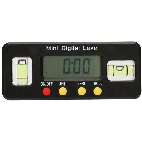 MINKUROW Digital Angle Plotter, 0360° Mini Torpedo Level And Digital Inclinometer, Electronic Angle Gauge, 100mm, Con Burbuja De Aire Para Medición Horizontal Vertical