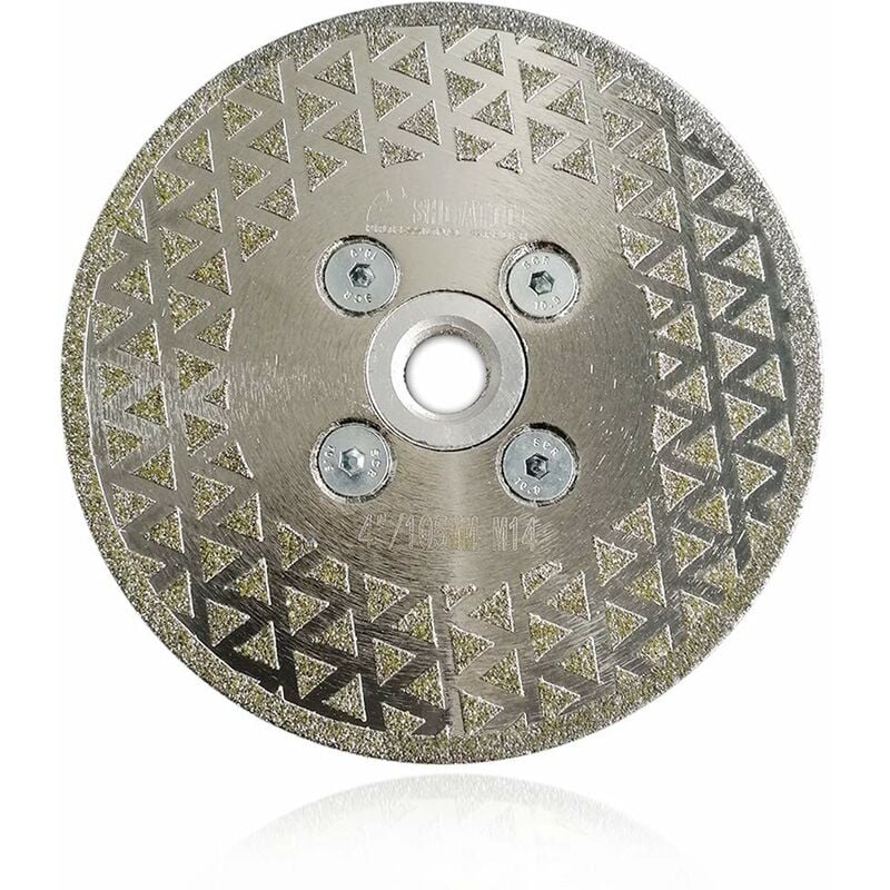 Image of Disco diamantato da 105 mm Lama per sega elettrolitica per il taglio e la molatura di piastrelle in marmo granito pietra - Minkurow