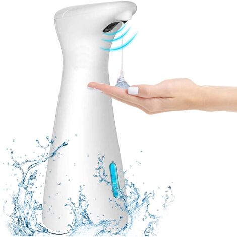 MINKUROW Dispenser Automatico Di Sapone Per Disinfezione Da 200 Ml Con Sensore A Infrarossi Dispenser Automatico Di Sapone Elettrico Per Bagno, Cucina, Hotel, Ristorante, Luogo Pubblico