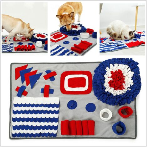 MINKUROW Dog Snuffle Mat, Scavenging Mat Interactivo Dog Trainer Mat Games Pet Activity Manta Forrajeo, Ejercicio, Relajación Y Slow Eating 4