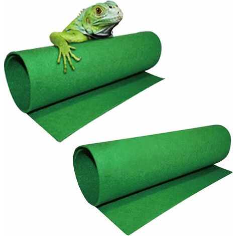 MINKUROW Dragón Barbudo Reptil Estera 2 Piezas Lagarto Terrario Arena Sustrato Liner Serpiente Ropa De Cama Accesorios Se Adapta A Serpientes Gecko Tortuga Iguana