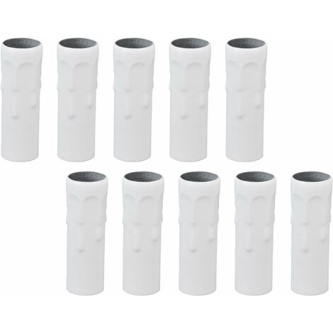 MINKUROW E14-Lampenfassung, robustes Antioxidations-Eisen-Beleuchtungszubehör, korrosionsbeständiger E14-Lampenfassungsadapter für Kronleuchter zu Hause (weiß)