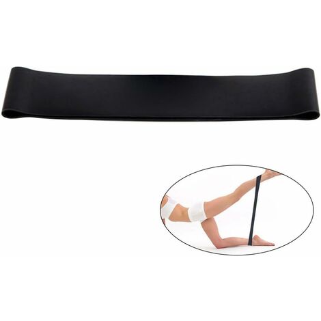 MINKUROW Elastisches Widerstandsband Übungsschlaufe für Zuhause, Fitnessstudio, Yoga, Fitnessbänder, Schwarz