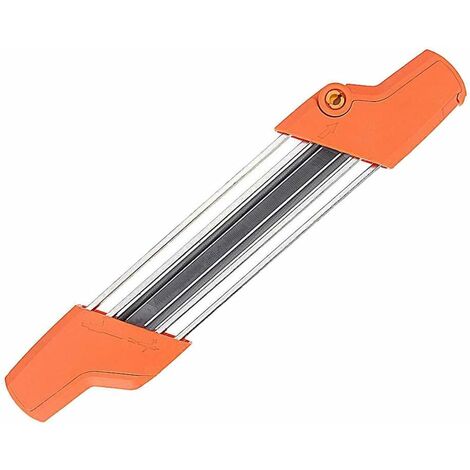 MINKUROW Elektrischer Kettensägenschärfer, Kettenschärfer, Kombinieren Sie Zähne und Flachfeile (Orange 5.2)