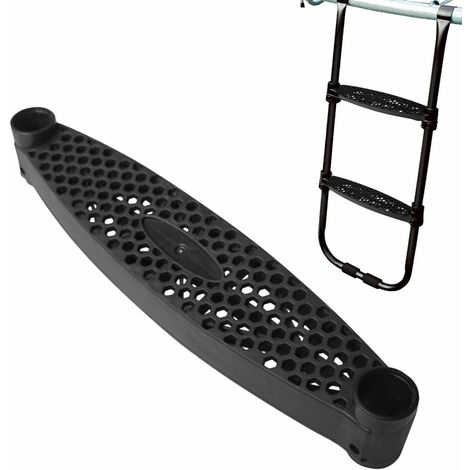MINKUROW Escalera de cama elástica, escalones antideslizantes para escalar - Piezas de accesorios de repuesto de cama elástica, escalones de cama elástica fáciles de montar, resistentes y seguros para