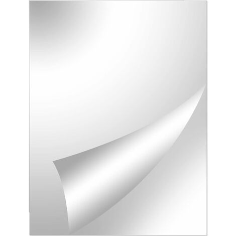 MINKUROW Espejo acrílico Espejos adhesivos Pegatinas de pared Espejo sin vidrio Espejos de pared decorativos para baño, dormitorio, puerta, etc. (40 x 30 mm)
