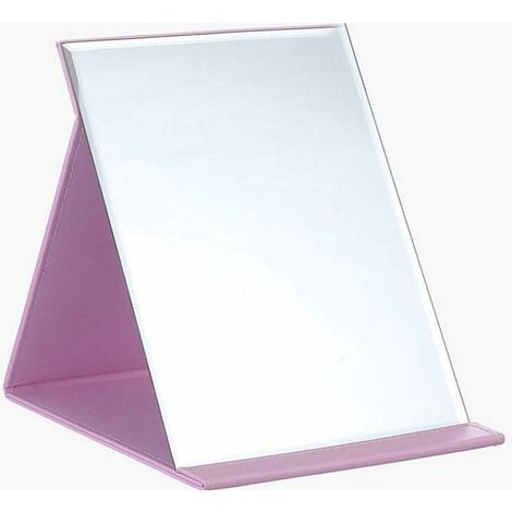 MINKUROW Espejo Grande Super Hd Espejo De Maquillaje Portátil Espejo Ángulo De Soporte Múltiple Manos Libres / Portátil / Mesa Espejo Plegable 8.27x5.9 Pulgadas