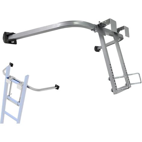 MINKUROW Estabilizador de escalera, estabilizador de soporte, accesorio estabilizador de escalera de canalón de techo, separador de escalador de pared/envergadura de ala, accesorios de escalador teles