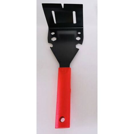 MINKUROW Estrattore Di Graffette Manuale, Estrattore Di Rifiniture, Chiave Multifunzione Con Impugnatura In Silicone, Utensili Manuali Utilizzati Per La Lavorazione Del Legno, Casa (Rosso)