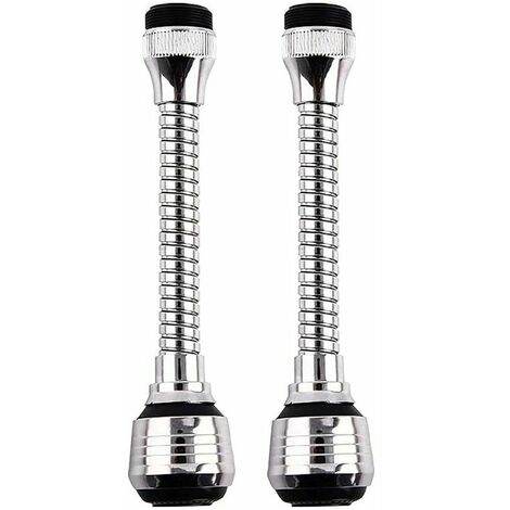 MINKUROW Extensión De Grifo De 2 Piezas, Filtro De Extensión Giratorio, Extensión De Grifo De Ducha, Ajustable En 360°, Para Fregaderos De Cocina, Baño
