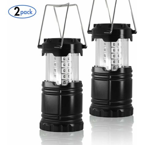 MINKUROW Faltbare LED-Campingleuchte，2 Stück tragbare Campinglaterne IPX5 wasserdichte Taschenlampe für die Außenbeleuchtung Camping, Wandern, Garten, Angeln usw