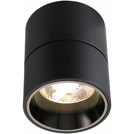 MINKUROW Faretto Faretto A Pannello Faretto Faretto A Tubo Led Faretto A Montaggio Superficiale, Pieghevole A 90° Plafoniera Faretto A Led Per Interni Senza Apertura Faretto A Incasso Faretto Da Incas