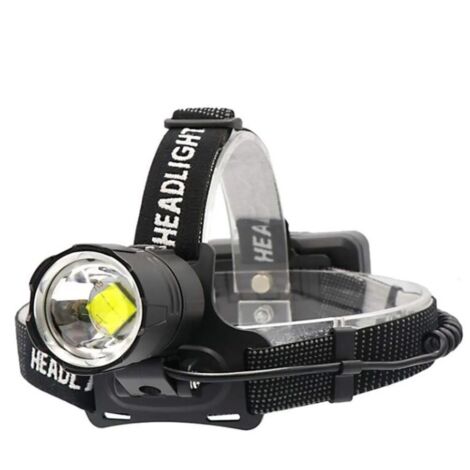 MINKUROW Faro Led Flash Faro, 50.000 Lúmenes Faro Led De Alta Potencia Xhp70 Bombilla De Faro Delantero Usb Faro De Campamento Zoom Faro