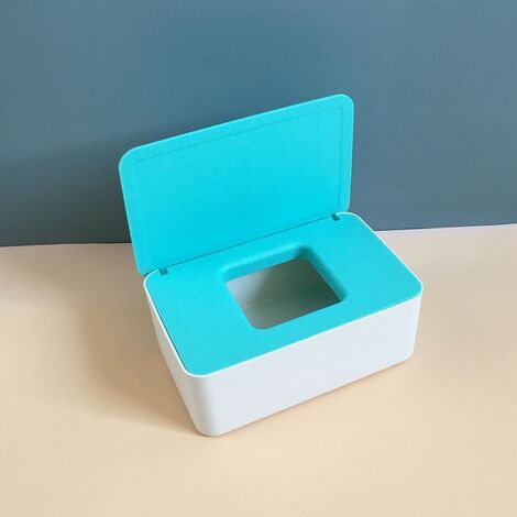 Box für Feuchttücher Tragbarer Feuchttuchspender für Feuchttücher Blau 