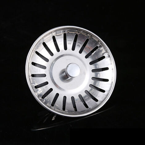 MINKUROW Filtro Di Scarico Per Lavello In Acciaio Inossidabile Cromato Per Lavello Da Cucina, 80 Mm