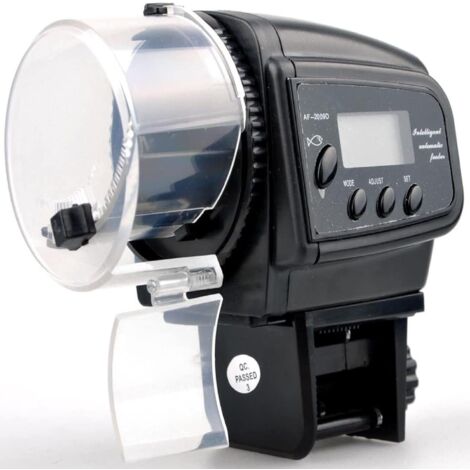 MINKUROW Fish Feeder, automatischer digitaler Aquarienfisch-Futterspender für Fisch-LED-Timer