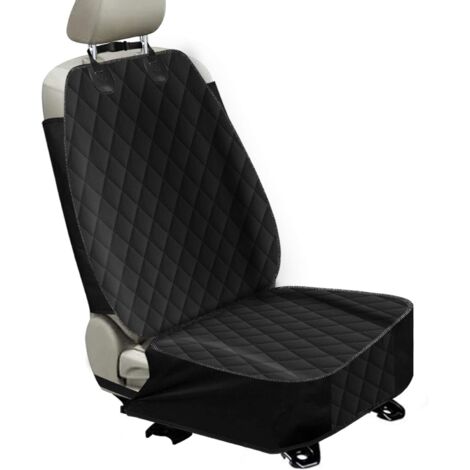 MINKUROW Funda antideslizante para asiento delantero de coche para perros, protector de coche para mascotas resistente a los arañazos con ancla, se adapta a la mayoría de camiones, furgonetas y SUV