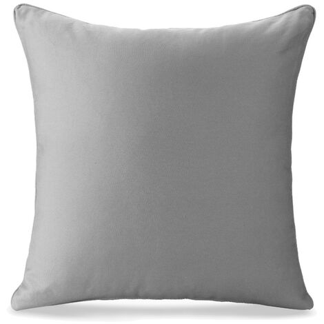 MINKUROW Funda De Almohada 45 X 45cm Algodón+Polyster (Juego De 2) -Gris- Funda De Almohada 45 X 45 Cm- Funda De Cojín Para Almohada Resistente E Hipoalergénica 45 X 45 Cm