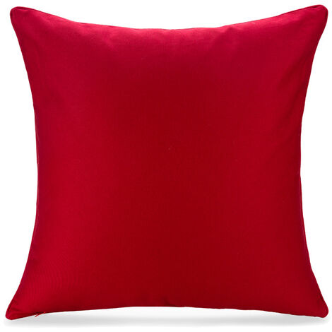 MINKUROW Funda De Almohada 45 X 45cm Algodón+Polyster (Juego De 2) -Rojo- Funda De Almohada 45 X 45 Cm- Funda De Cojín Para Almohada Resistente E Hipoalergénica 45 X 45 Cm