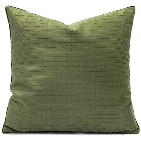 MINKUROW Funda de Almohada Bordada 45x45 - Juego de 2, Elegante y Moderna Funda de Almohada, Perfecta para Decorar tu Sofá, Dormitorio, Salón y Coche Verde 3