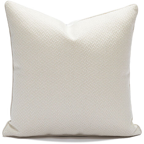 MINKUROW Funda de Almohada Bordada 45x45 - Juego de 2, Funda de Almohada Elegante y Moderna, Perfecta para Decorar tu Sofá, Dormitorio, Salón y Coche Blanco