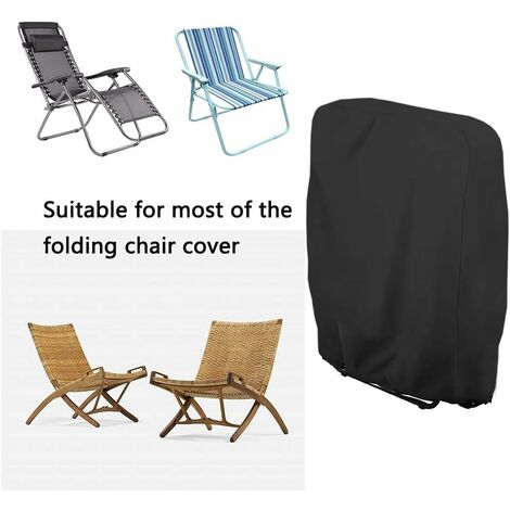 MINKUROW Funda Para Silla Plegable, Protección Contra La Intemperie, Funda Para Muebles De Jardín, Funda Para Sillón Relax Hecha De Tela Oxford Impermeable, A Prueba De Viento Y Uv 210d