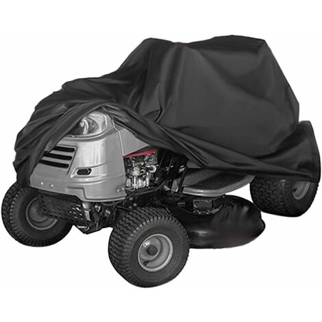 MINKUROW Funda Resistente Al Agua Para Máquina Cortacésped Con Cordón Universal Negro S 170 X 61 X 117 Cm