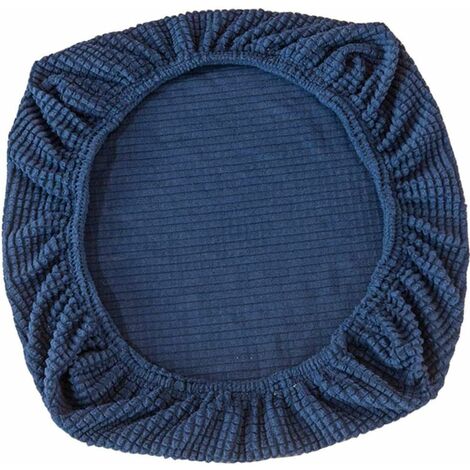 MINKUROW Fundas De Asiento De Silla Extraíbles Y Elásticas Para Sillas De Oficina Fundas De Asiento De Silla De Comedor Decoración De Boda (Azul)