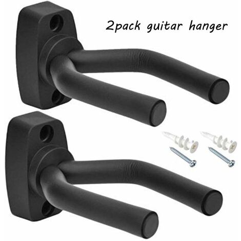 MINKUROW Gancio Per Chitarra Gancio Per Chitarra Montaggio A Parete 2 Pezzi Per Chitarra Acustica, Chitarra Classica, Chitarra Elettrica, Basso, Ukulele