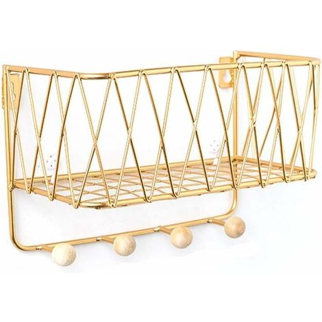 MINKUROW Garderobe Wandgarderobe Robuste Schlüsselhalter Wandhalterung Haken für Mäntel, Handtücher, Hüte, Schals, Schmuck und mehr Wandhaken
